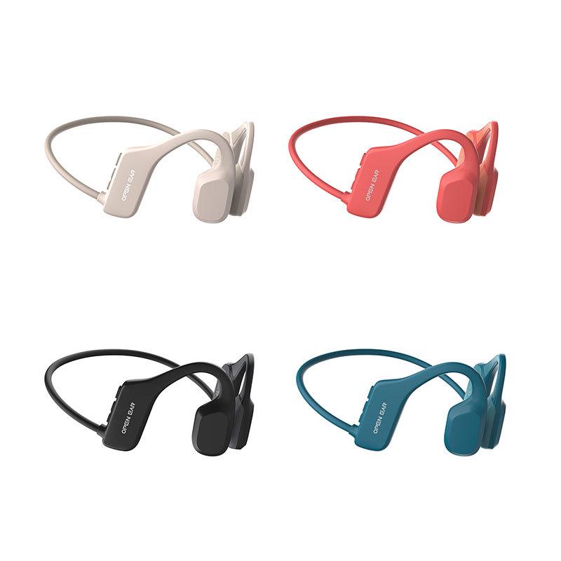Bone X1 Open-Ear Bluetooth Headset: Sweatproof, Waterproof, In-earless Bone Conduction Design.