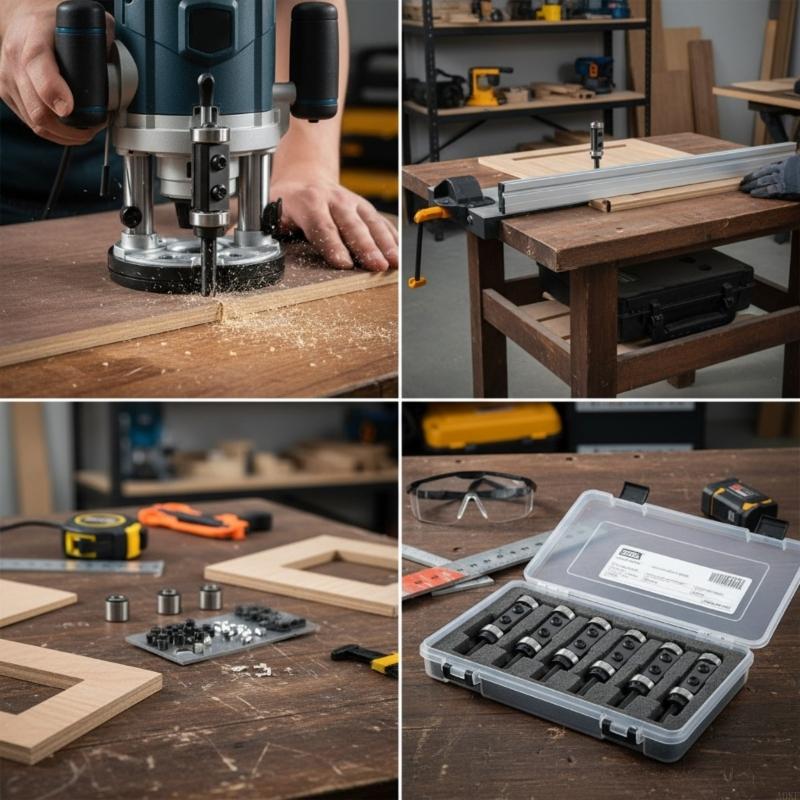 Legierter Stahl Einwegklinge Trimmfräser Doppellager Erhöht Stabilität Für Graviermaschine Präzise Arbeit A0KF