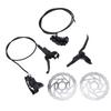 4 Piston Mountain Bike Hydraulic Disc Brake Kit Aluminum Alloy Bike Disc Brake Set with 160mm Rotors