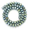 3/4/6/8/10mm Faceted Crystal Beads Green AB Abacus Glass Loose Spacer Beads For Jewelry Making DIY Necklace Bracelet Accessories