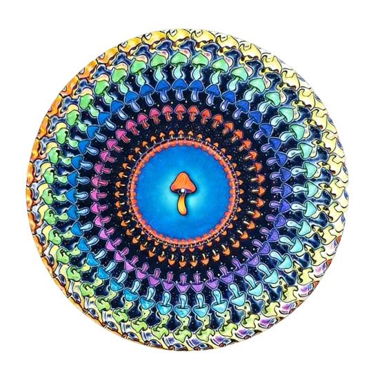 

1/2Pcs Animated Zoetrope Slipmat 12-inch Optical Illusion Turntable Mat Animated Vinyl Slipmat with Zoetrope Motion Effect Kinetic Visual Record C