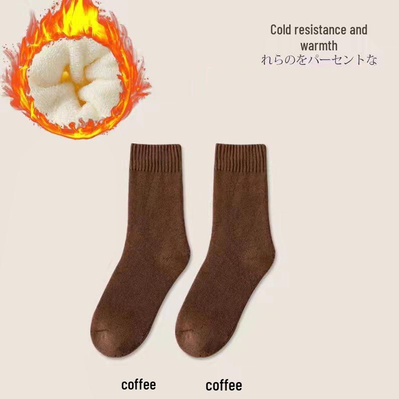 

Женские махровые утолщенные гольфы средней длины на осень и зиму Unisex Size