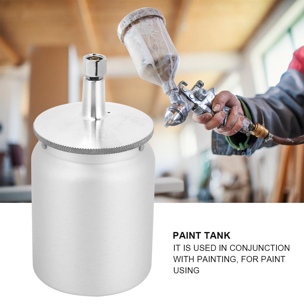 Spray Gun Paint Tank Paint Cup Pot for W‑71 Pneumatic Painting Spray Gun (600ml Suction)