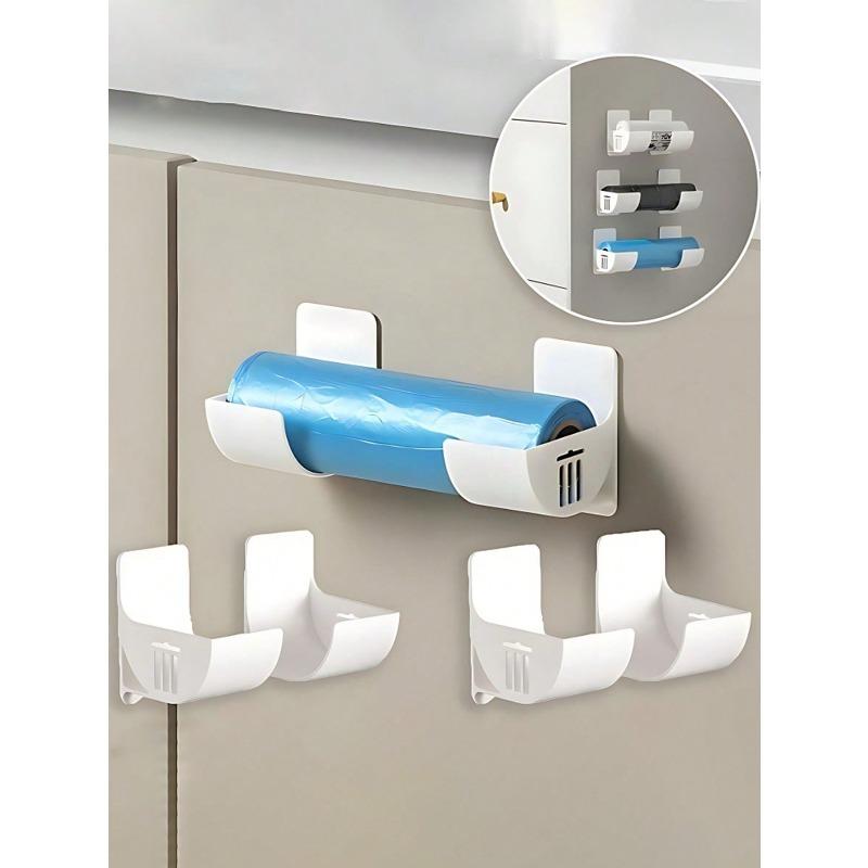 Adjustable No-Hole Trash Bag Holder Rack, Suitable For Storing Garbage Bags, Cling Wrap, Umbrellas, Rolling Pins, And Other Kitchen Items