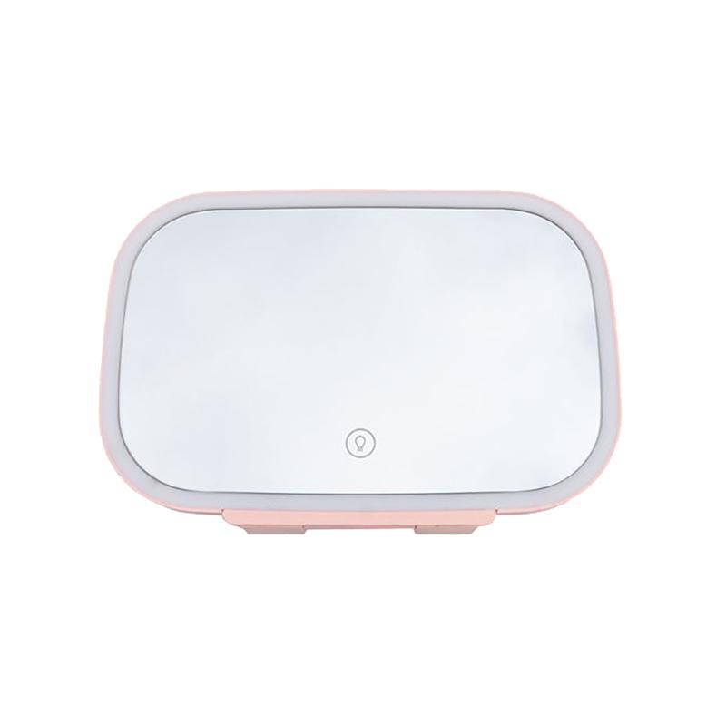 

Мини Зеркала для Макияжа Салона Автомобиля Пластина Солнцезащитного Козырька Светодиодное Зеркало для Девушек Женщин Перезаряжаемый Заполняющий Свет Универсальное Зеркало для Макияжа