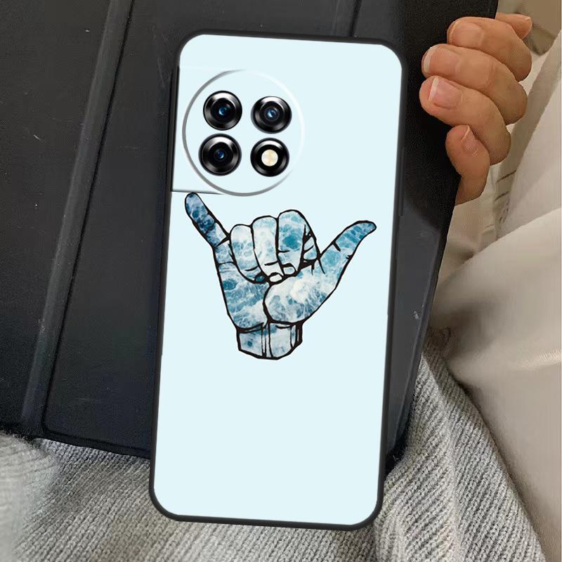 Surfer Surf Hang Loose Shaka Case For OnePlus 13R 12R 10R 13T 10T 8T 15 13 12 11 Nord CE 4 3 2 Lite N20 N30 Nord 5 Cover