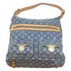 LOUIS VUITTON 2008 M95048 Monogram Denim Baggy GM Tote Bag blueUsed