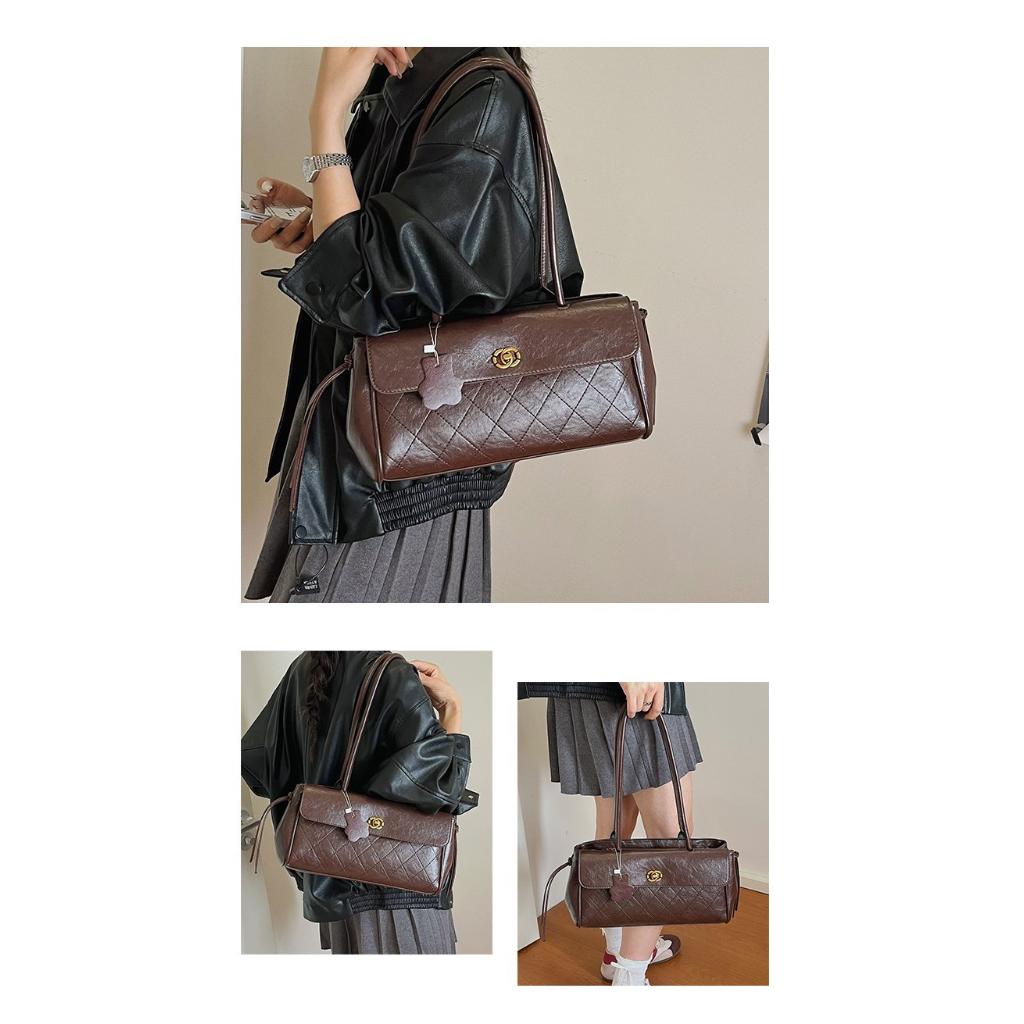 Xeie Thuk Schultertasche Damen PU Achseltasche Täglich Lässig