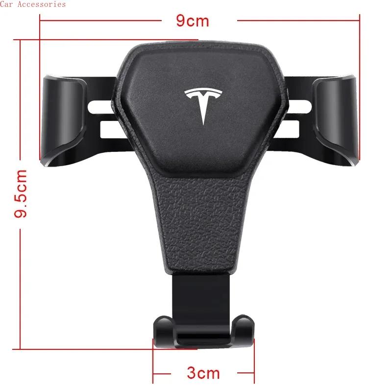 ALG1 Car Air Vent Universal Smartphone Bracket Car Phone Holder Mount Stand GPS Support for Tesla Model 3 2022 Y X S Center Hub Cap