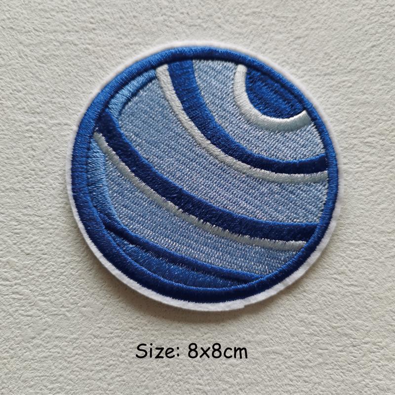 

Нашивка с изображением ракеты «Чужая планета», железная вышитая нашивка на солнце, астронавт, реактивный самолет, нашивка «метеорит», ткань, новый аксессуар для одежды, сделай сам, с теплопередачей 8x8 cm