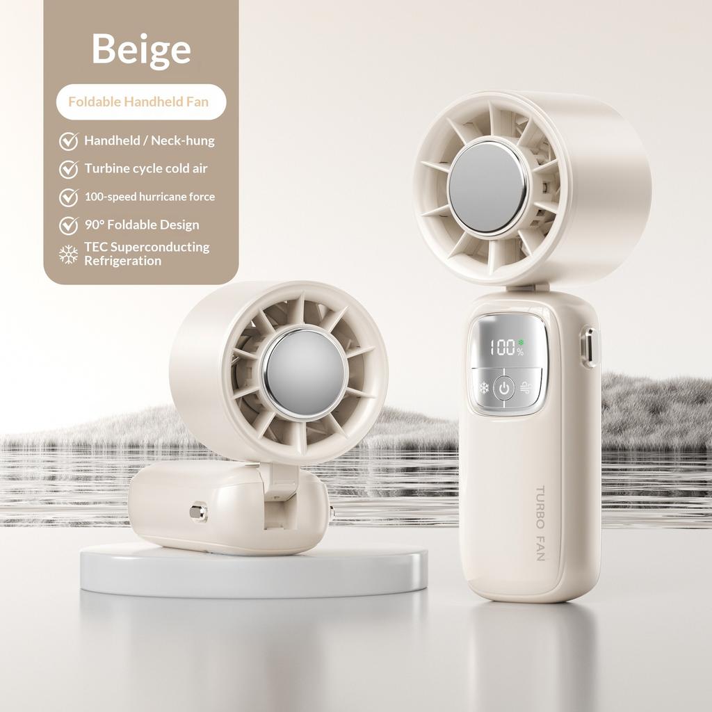 Halbleiterkühlung Hohe Geschwindigkeit Handventilator USB Mini Tragbar Aufladen Faltbar Heftig Kleiner Ventilator