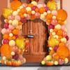 151 Pieces Fall Balloon Wreath Arch Set for Thanksgiving Decoration Balloons Thanksgiving Party Fall Patio Harvest Festival