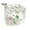 Ice Cube Squeeze Toy Christmas Toy, Confetti Filled Stress Relief Portable Toys Slow Rebound Clear for Anxiety Reduction Gadget