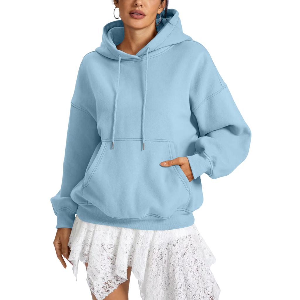 Women's Loose Fit Long Sleeve Pullover Hoodie Casual Sweatshirt for Everyday Wear