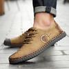Casual Leather Shoes for Men Comfortable Large Size 47 Roman Outdoor Sneakers Male British Style Shoes Sneakers Men