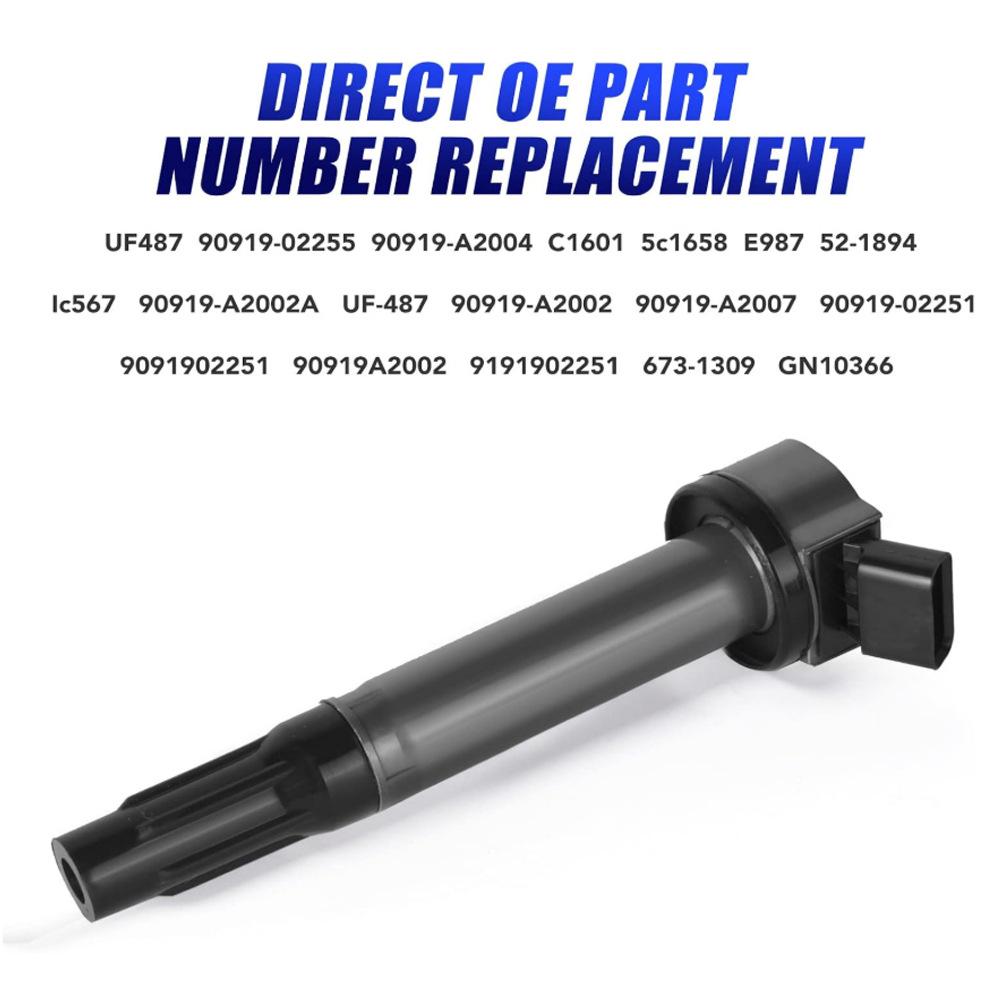 6-Piece Ignition Coil & Spark Plug Set for Toyota Lexus 3.5L V6 RX350