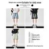 :CHOCOOLATE Men's Relaxed Straight Fit Denim Bermuda Shorts