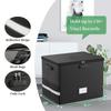 Fireproof Vinyl Record Storage Box Lockable Record Storage Box Foldable Storage Box With Lid And Handle For Collecting Albums