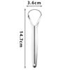 Removing Bad Breath Tongue Scraper Silver Tongue Scraping Brush Oral Cleaner Tools  Oral Care