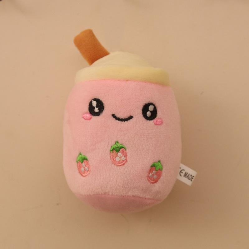 Cute plush milk tea cup pendant plush toy doll bag pendant doll keychain pendant
