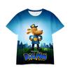 Personalisiertes, hübsches Cartoon-T-Shirt Anime-Kinder-T-Shirt 3D-Digitaldruck Herren-Kurzarm-Sommer-T-Shirt Top