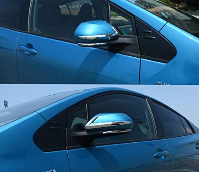 FUKUARE Door Mirror Garnishes for Prius 50 Prius Camry 70 CHR ZYX10 and Camry 10th Generation XV70 Series Series, PHV, Series, C-HR NGX50, (Silver