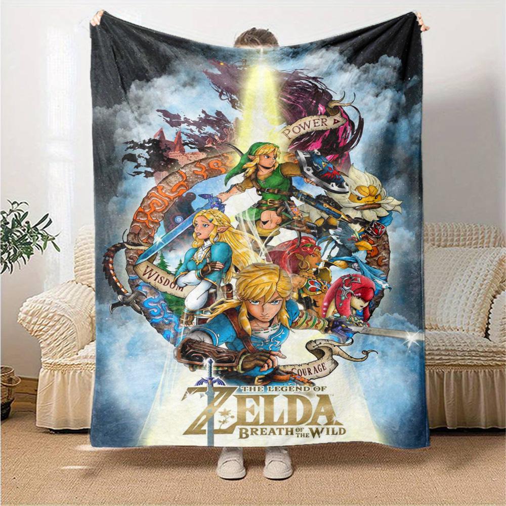 Legend Zelda Print Flannel Blanket High Quality Warm Comfortable Cover for All Seasons Perfect for Gifts Home Decor