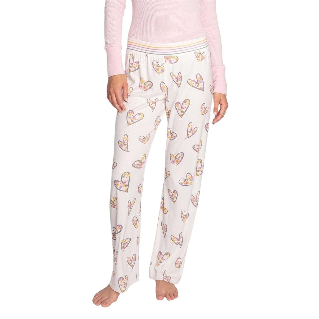 PJ Salvage Womens/Ladies Hearts & Flowers Lounge Pants