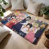 HHoshino Ai Fußmatte Weiche Flanell-Absorptionsmatte Rutschfester Teppich Zuhause Schlafzimmer Badezimmer