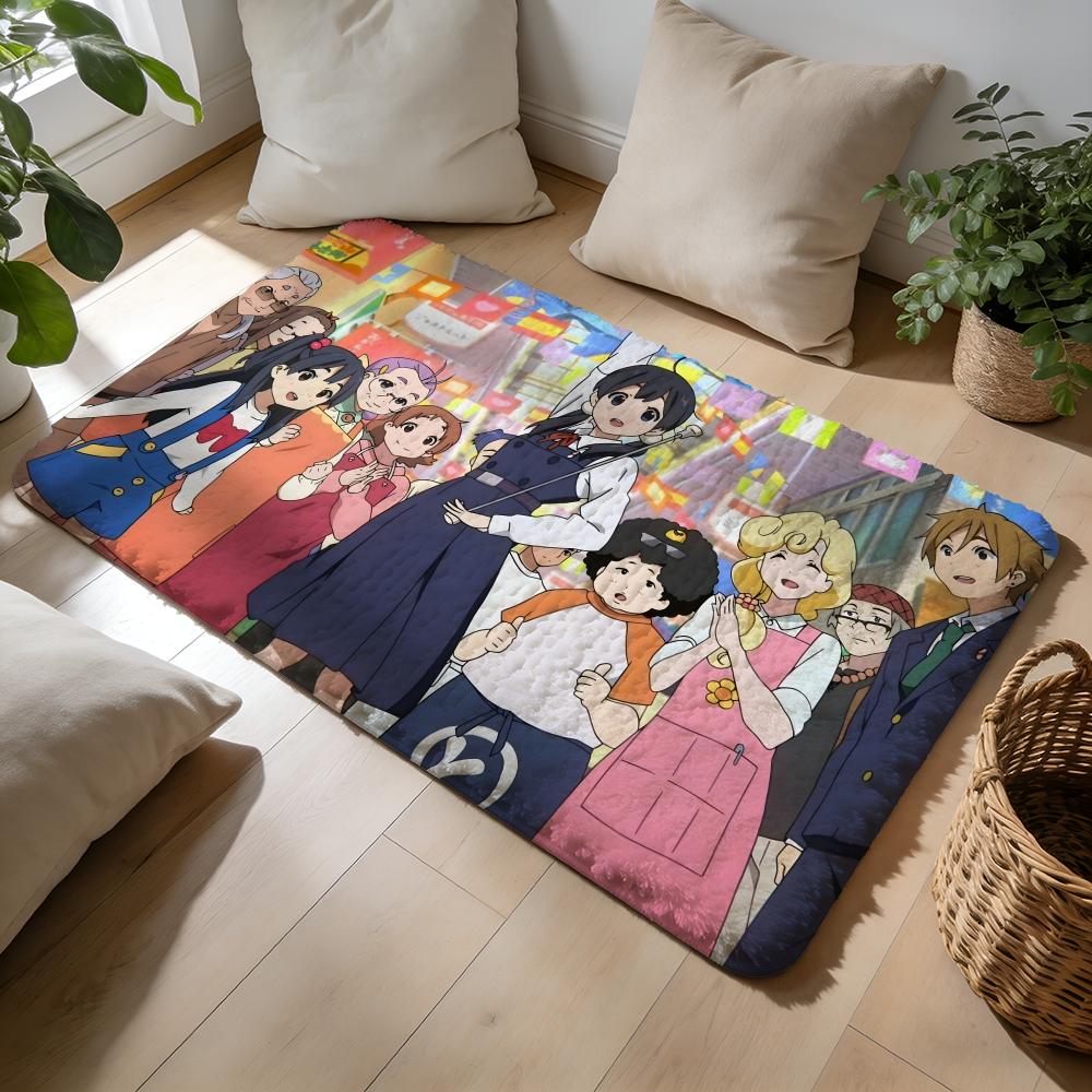HHoshino Ai Fußmatte Weiche Flanell-Absorptionsmatte Rutschfester Teppich Zuhause Schlafzimmer Badezimmer