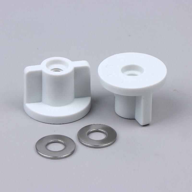 Fixed Replacement Rear Nut White 2.5Cm 6Mm Fixed Replacement For 6Mm Screws Toilet Lid Bottom High Quality