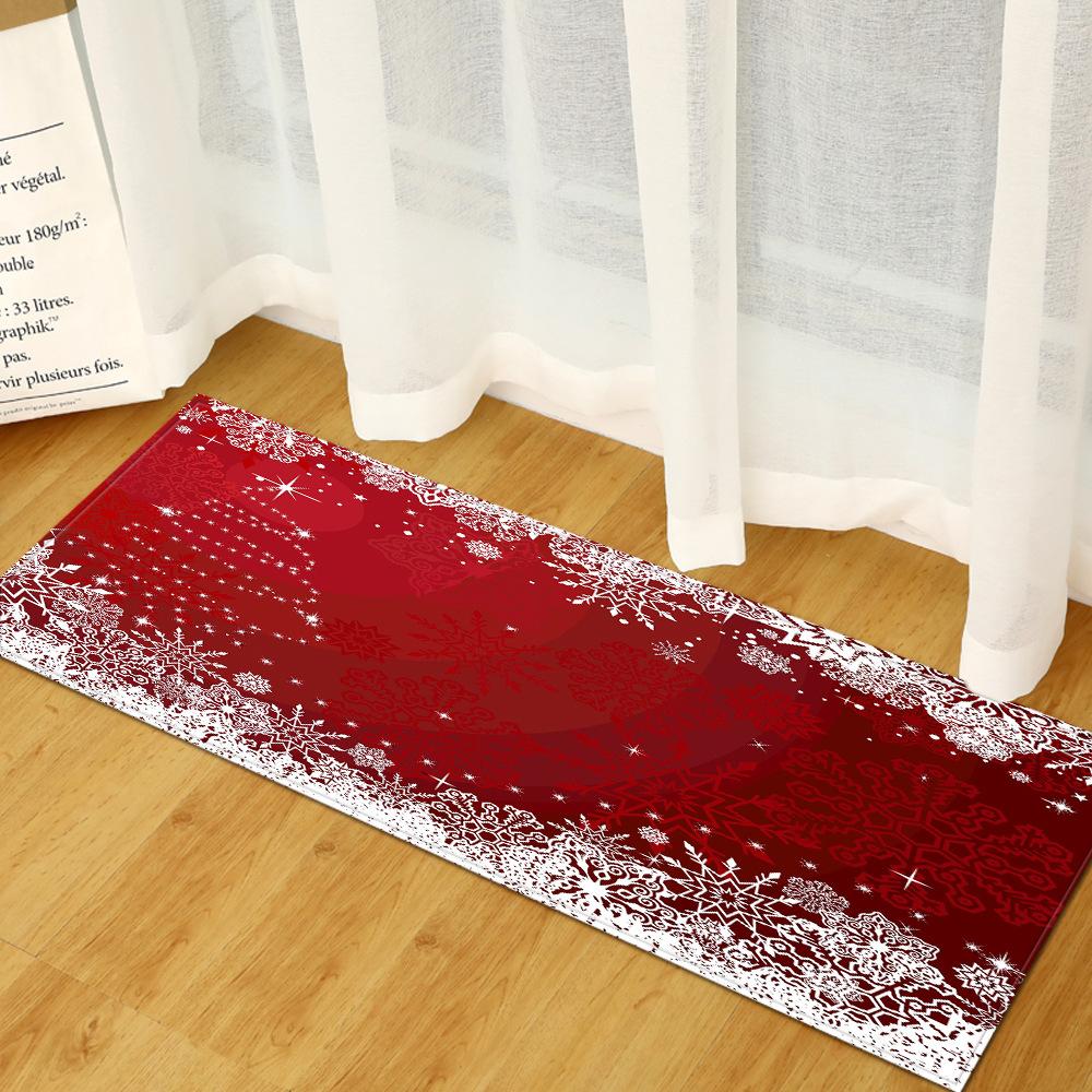 Christmas Bathroom Non-Slip Doormat Kitchen Absorbent Strip Bedroom Floor Mat Floating Mattress Living Room Carpet