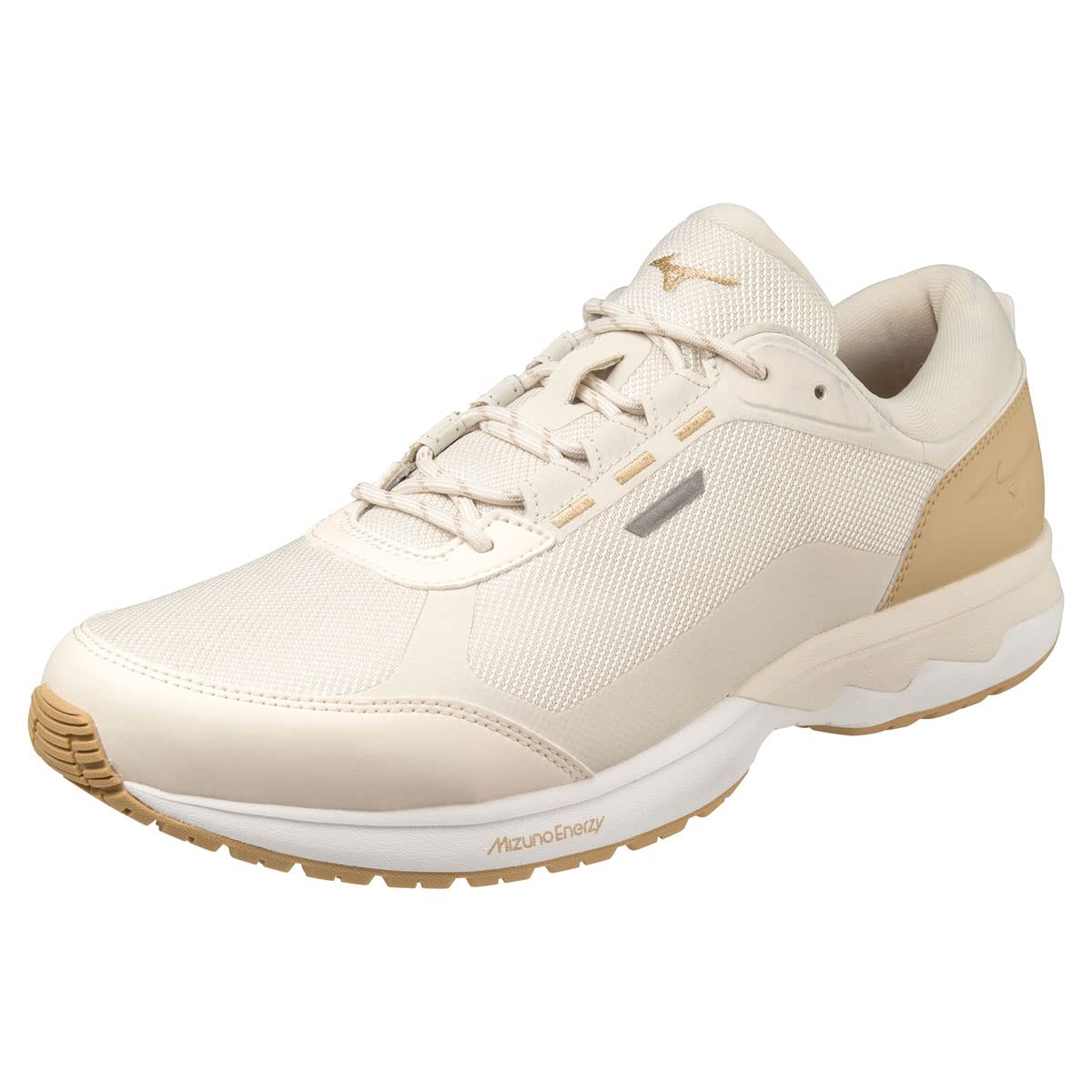 

Mizuno WAVE CrossE Energy Walking Casual Size 3E XE-1 Shoes, Lightweight, Wide-Waist Sneakers, Beige, 27.5 cm, бежевый