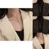 Metallic Geometric Fashionable Triangle Necklace For Women Stylish Long Accessory Chain
