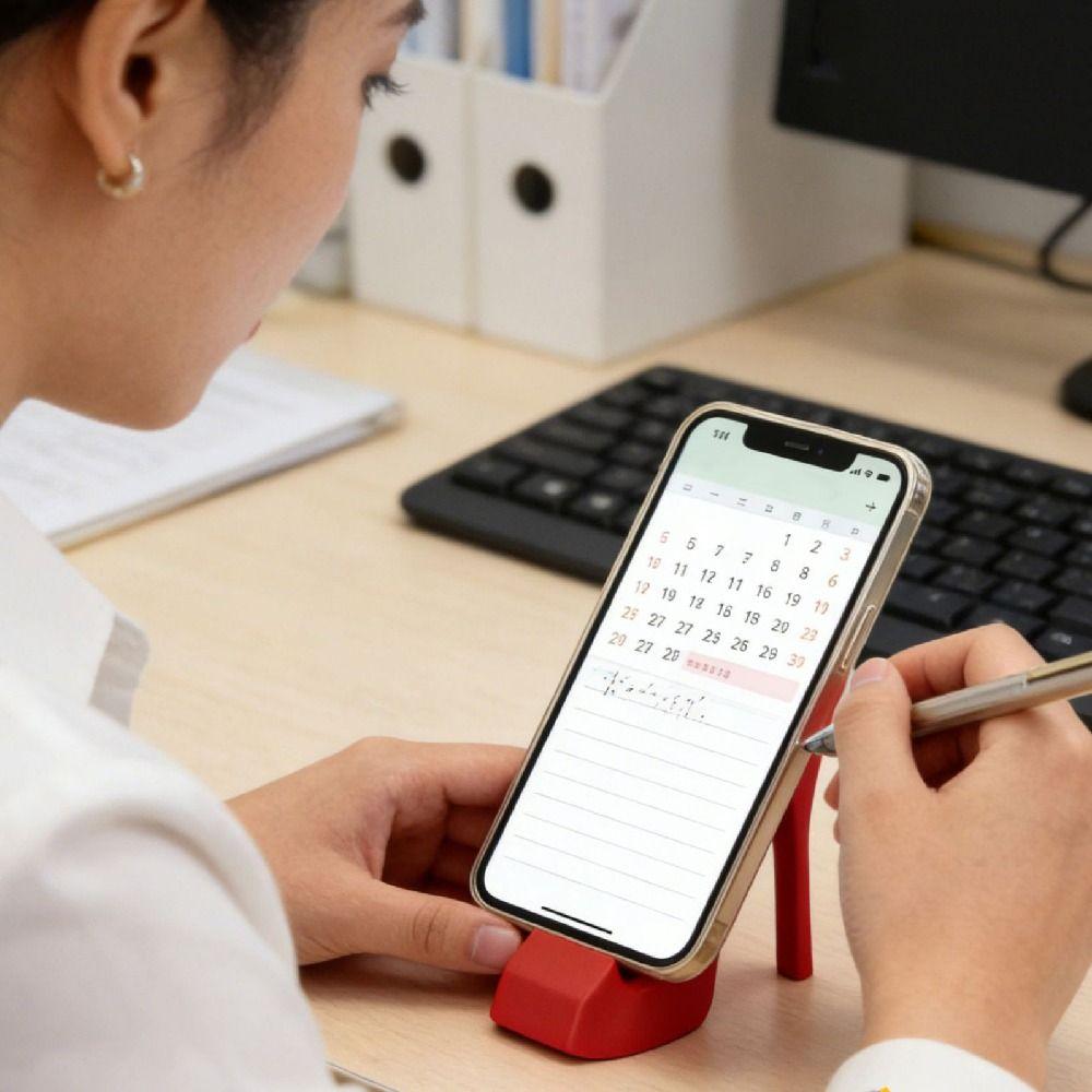 3D Printed High-Heel Phone Stand Creative Smartphones Support Bracket Desktop Decor