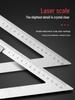 High Precision Stainless Steel & Aluminum Alloy 45° Woodworking Set Square Ruler with Thickened Design
