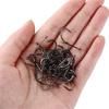 Sea Pint Hook Big Long Shank Barbed Fishing Hooks Flattened Sharped Fishhooks Off-set Fishing Hook