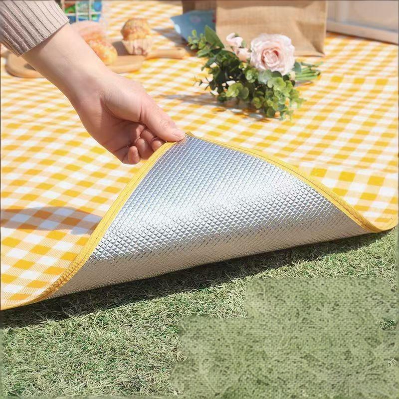 Beach Mat Waterproof Picnic Outdoor Sleeping Pad 2 Person Large Foldable Lightweight Sandproof For Camping and Hiking