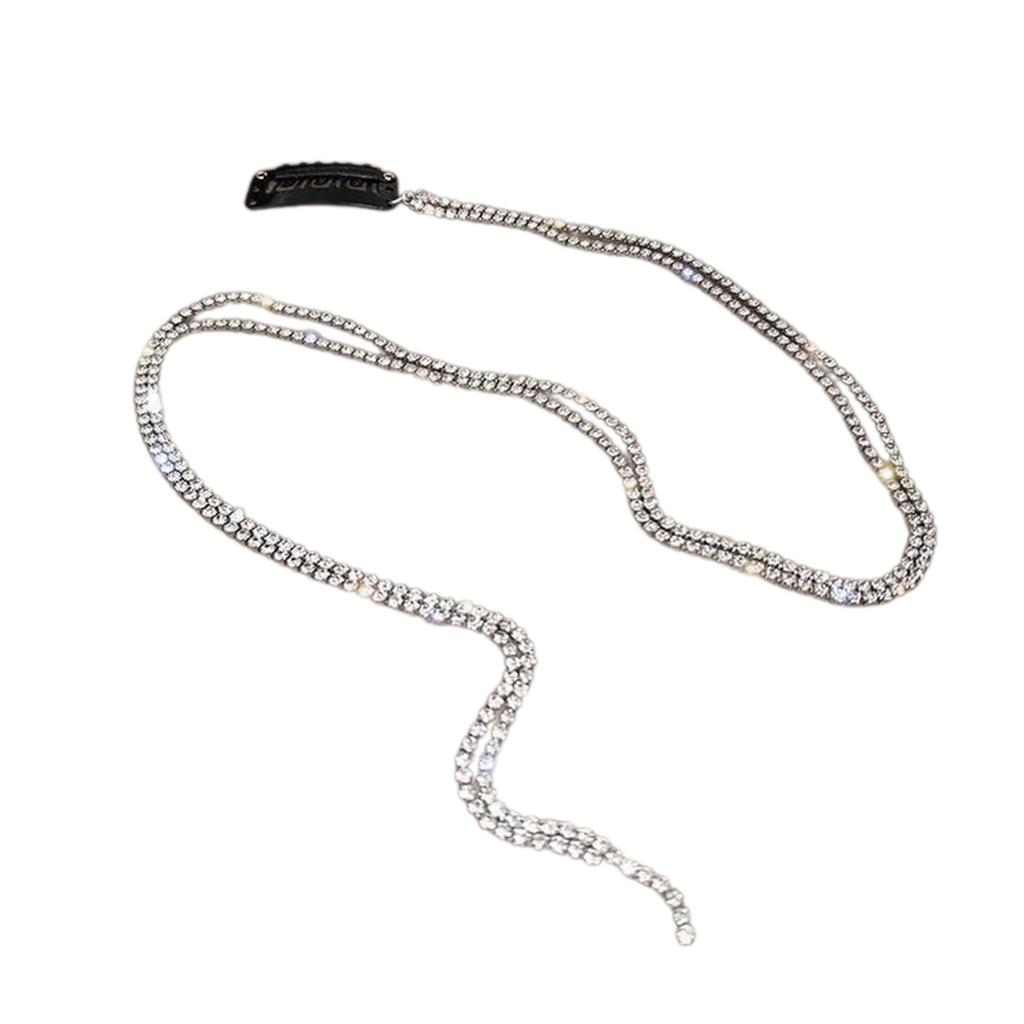 Hair Extension Chain for Braids Rhinestones Tassels Barrette Party Headwear Stylish Accessory for Women and Girls