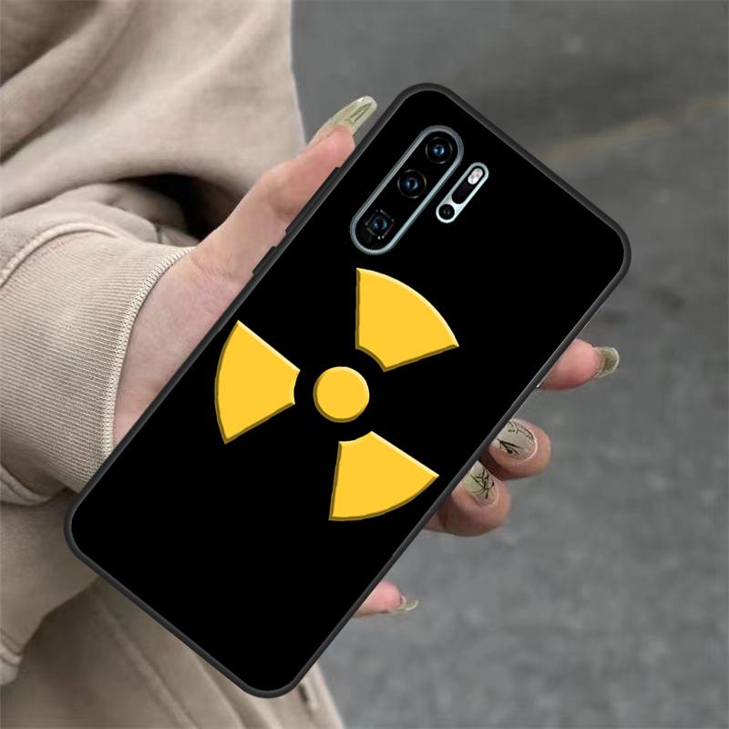 Nuclear Radiation Warning Sign Case For Huawei Nova 3i 7i 8i 11i Y60 Y70 Y90 Y61 Y91 10 9 SE 11 Pro P20 P40 P30 Lite Cover