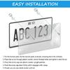 Wanheart 2-Pack Flat Clear License Plate Covers – Universal Fit US Standard Plates, UV & Scratch Resistant ABS Protector With Screws & Caps, Front
