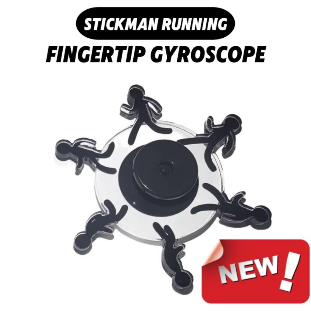 2pcs Metal Fidget Spinner Stick Man Hand Spinning Puzzle Toy Finger Spinner  Kids Toys