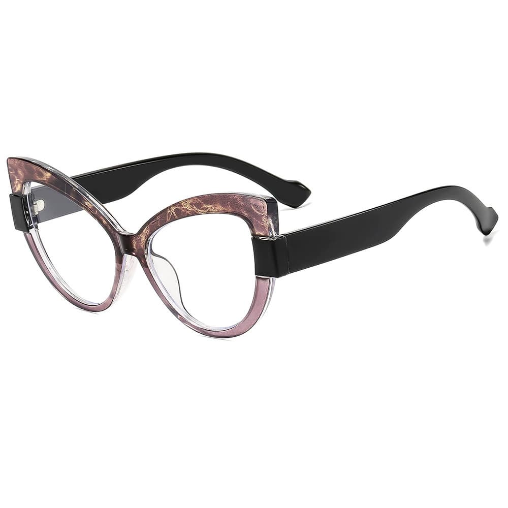 Cat Eye Oversized Sunglasses for Women Ins Personality with UV Protection Sun Glasses Pink Green Party Casual Eyewear