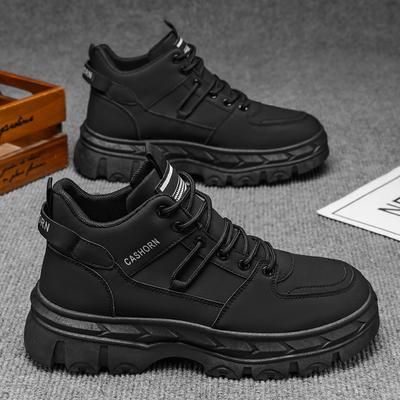 Men's Outdoor Sports Martin Boots Autumn Wear-resistant Boots Men's High-top Casual British Style Retro Boots