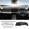 Flanell Armaturenbrettabdeckung für BMW X1 2024-2026 Armaturenbrettmatte Pad Teppich Dashmat Anti-UV-Matten Auto-Innenzubehör