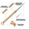Titanium & Brass Toothpick Portable Toothpick Bottle with Fruit Fork Multifunctional Camping Tool Stronger Than Dental Floss