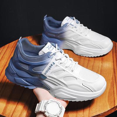 2024 Neue Sommer Herren Laufsport Atmungsaktive Mesh-Schuhe Vielseitige Casual Little White Erhöhte Papa-Schuhe