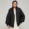 TATU Women's Double-Layer Hooded Short Puffer Down Jacket