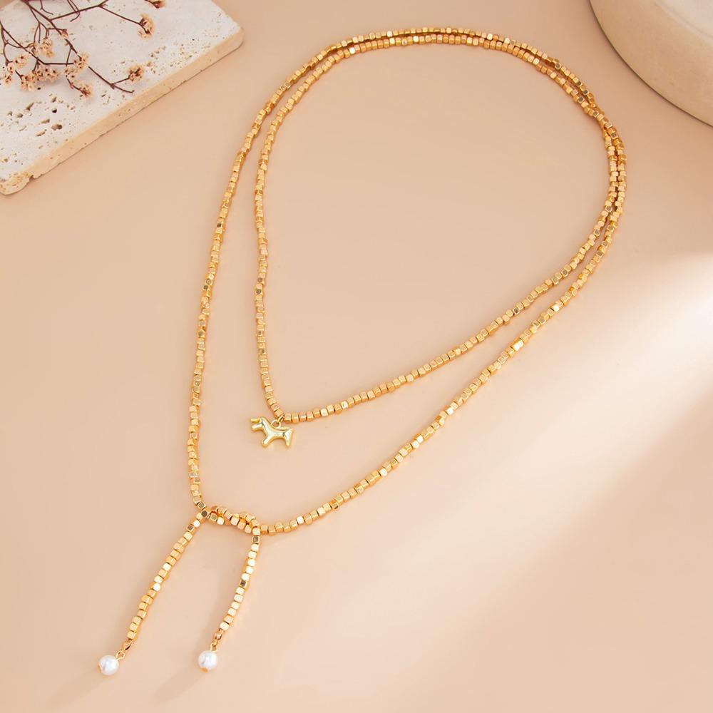 Vintage Long Beaded Necklace – Personalized Multi-Layer Layering Design, Women’s Small-Niche Light Luxury Jewelry, Daily To Evening Versatile