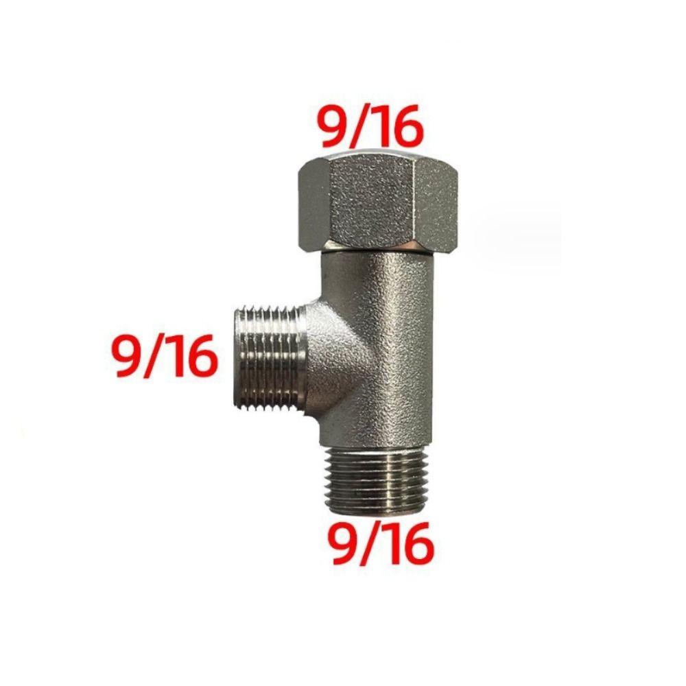 Coated Bidet T Adapter Brass 3 Way Splitter Tee Connector  Bidet